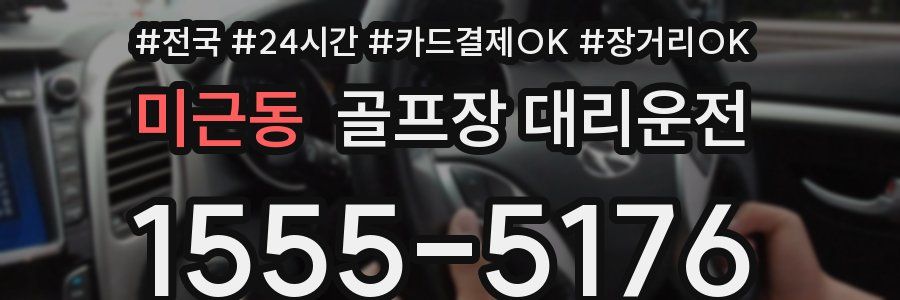 미근동 골프장 대리운전