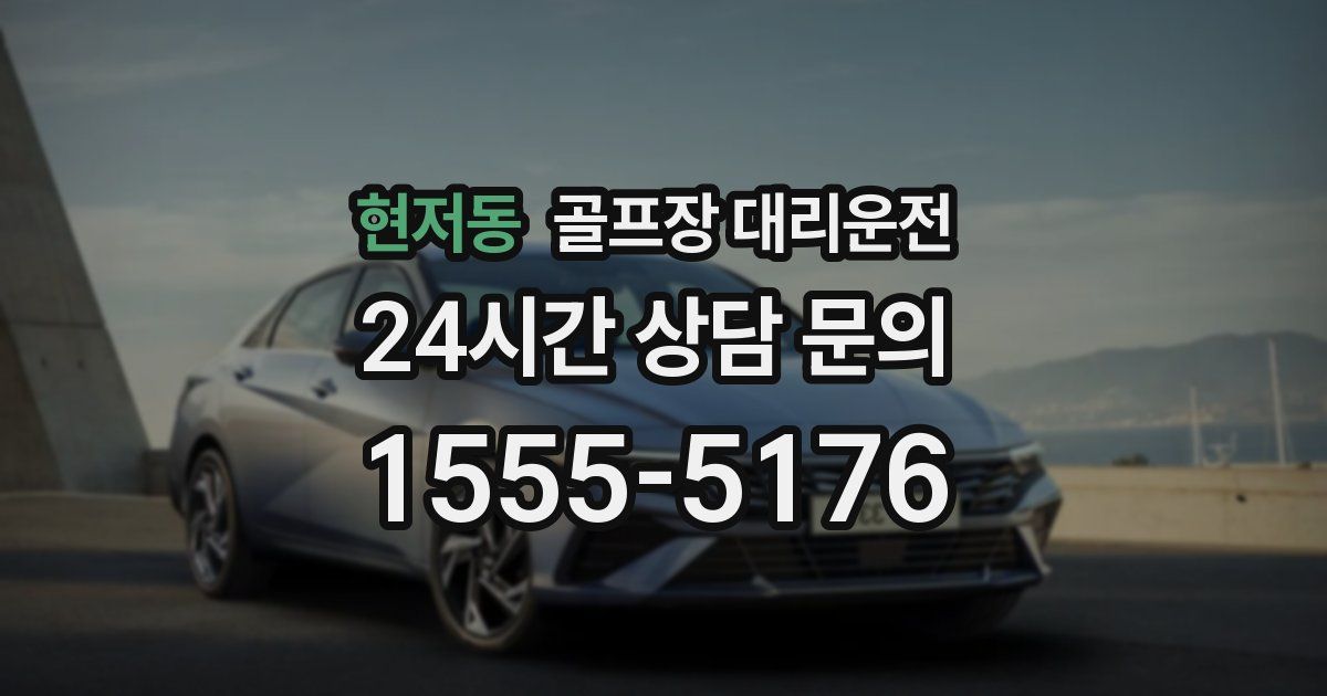 골프장 대리운전 서비스