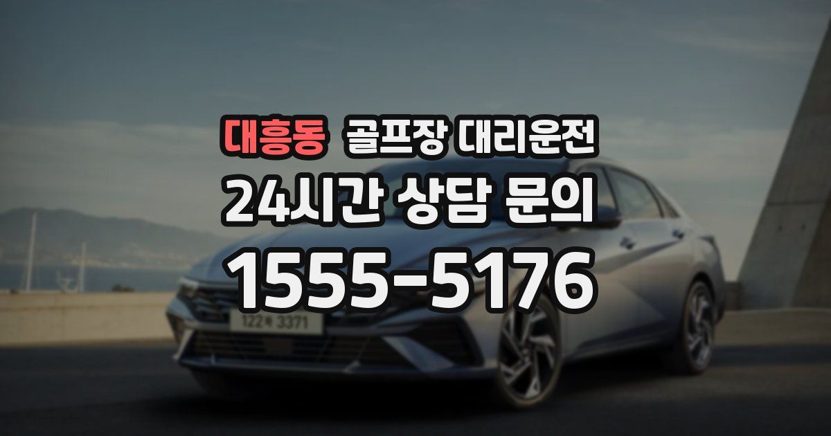 골프장 대리운전 서비스