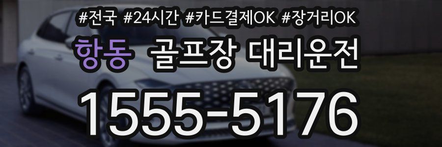 항동 골프장 대리운전