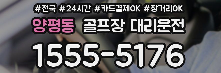 양평동 골프장 대리운전