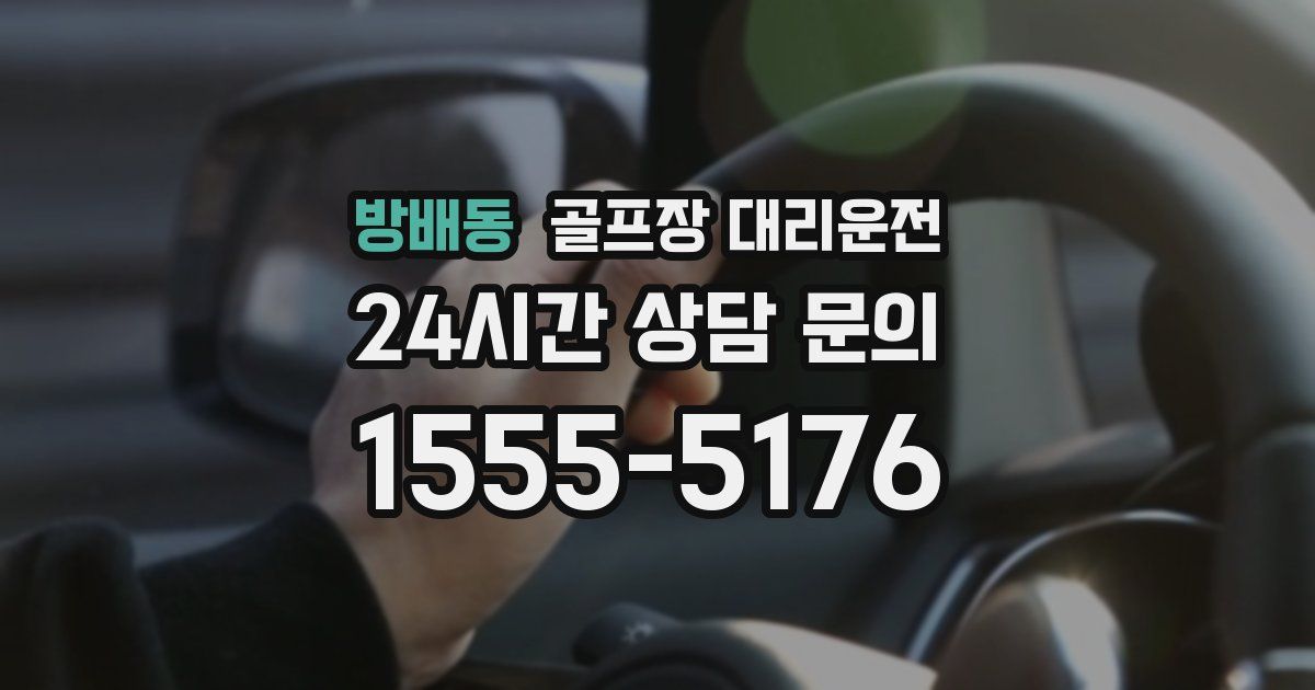 골프장 대리운전 서비스