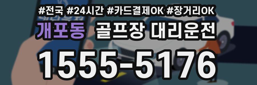 개포동 골프장 대리운전