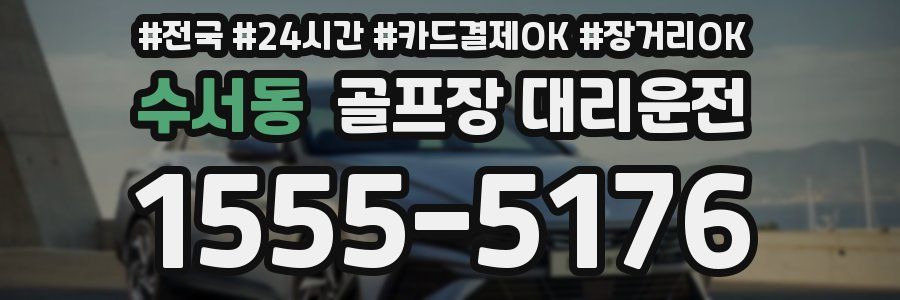 수서동 골프장 대리운전