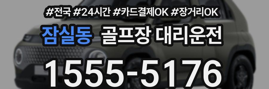 잠실동 골프장 대리운전