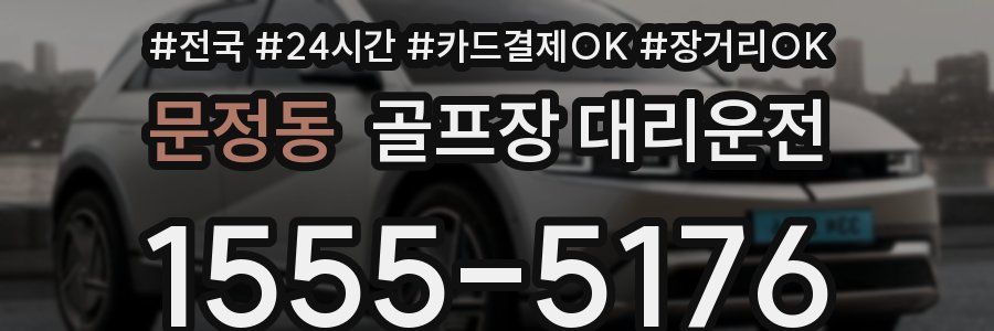 문정동 골프장 대리운전