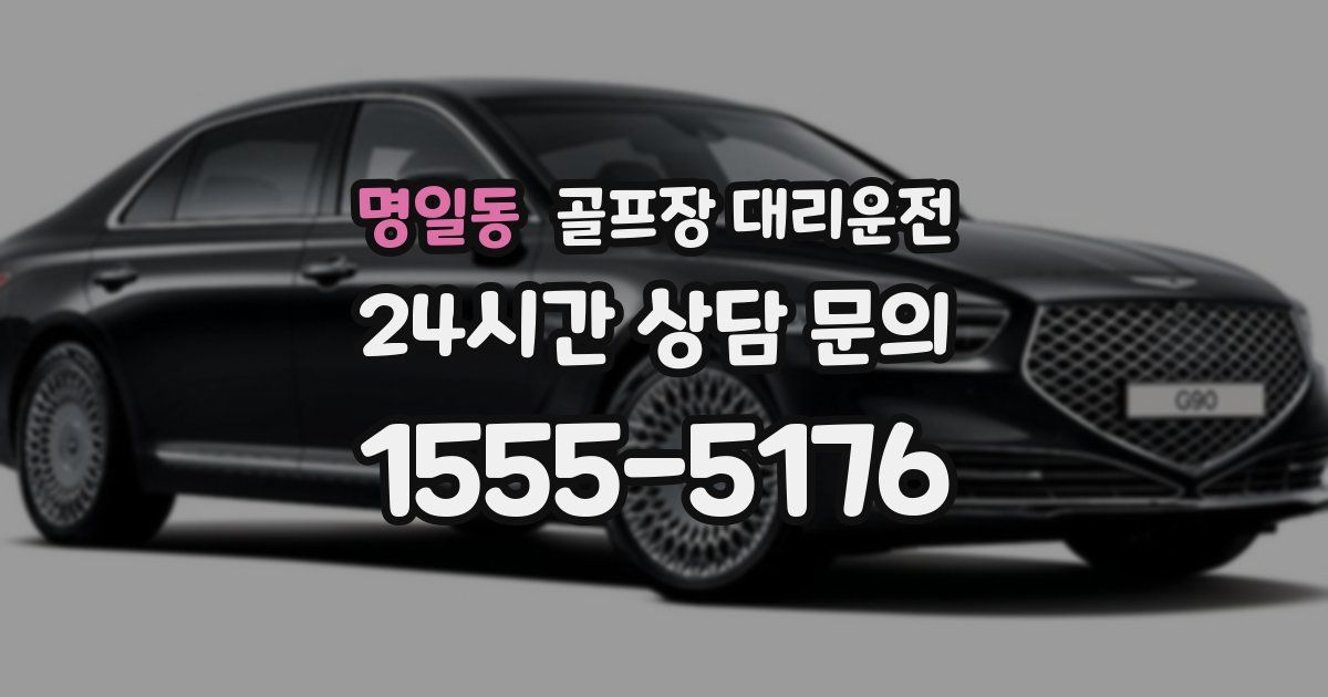골프장 대리운전 서비스