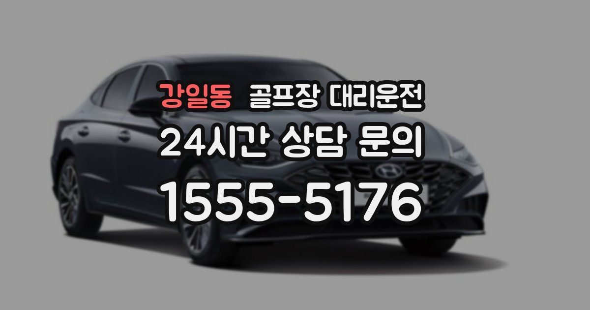 골프장 대리운전 서비스