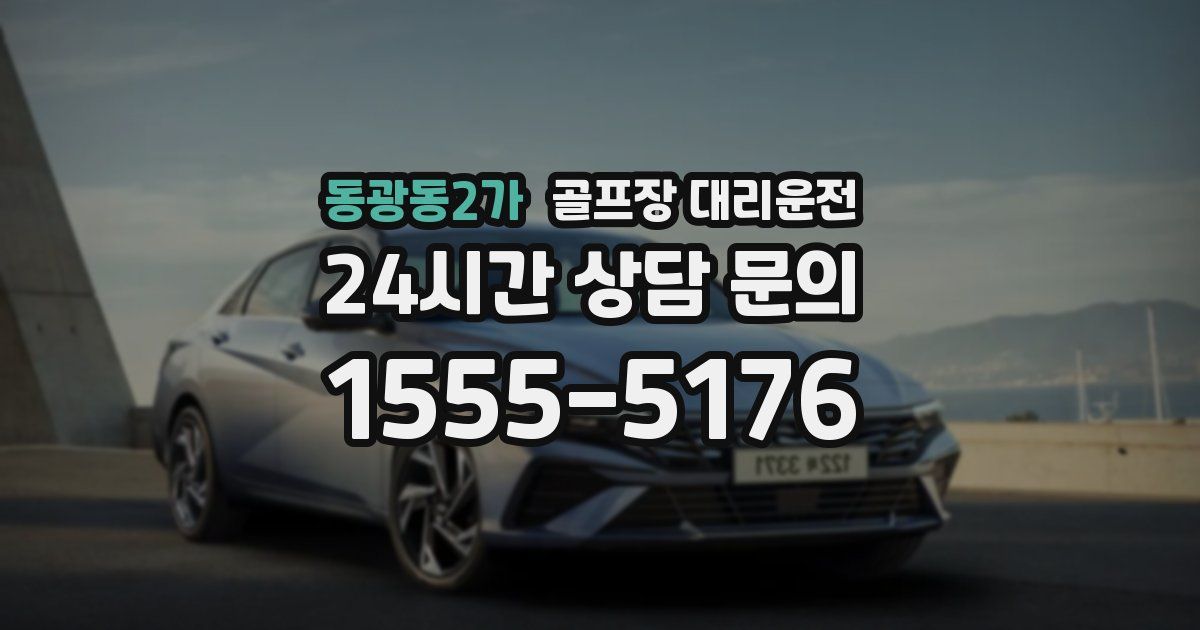 골프장 대리운전 서비스