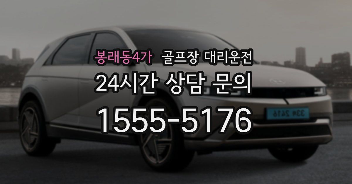 골프장 대리운전 서비스