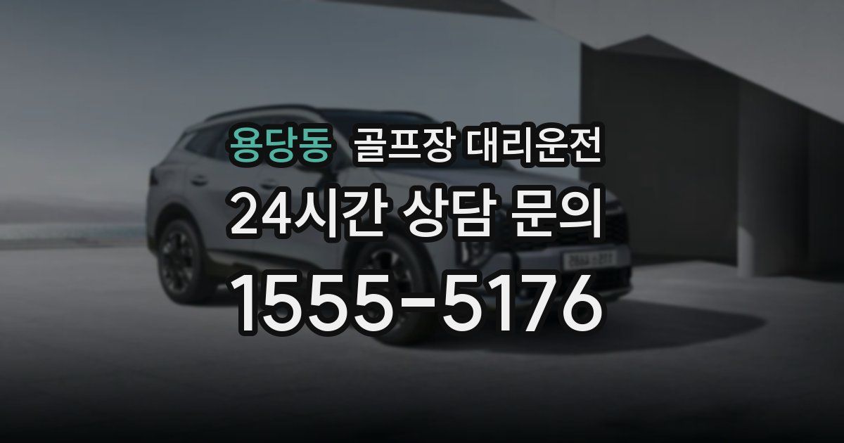 골프장 대리운전 서비스