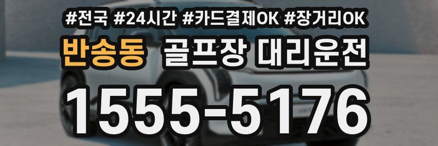 반송동 골프장 대리운전