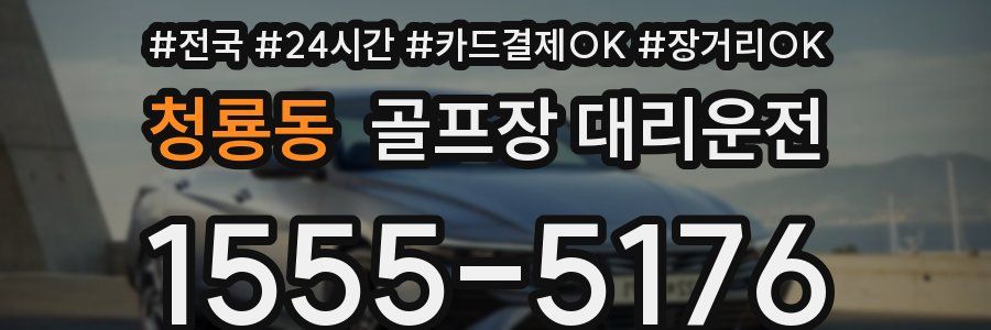 청룡동 골프장 대리운전