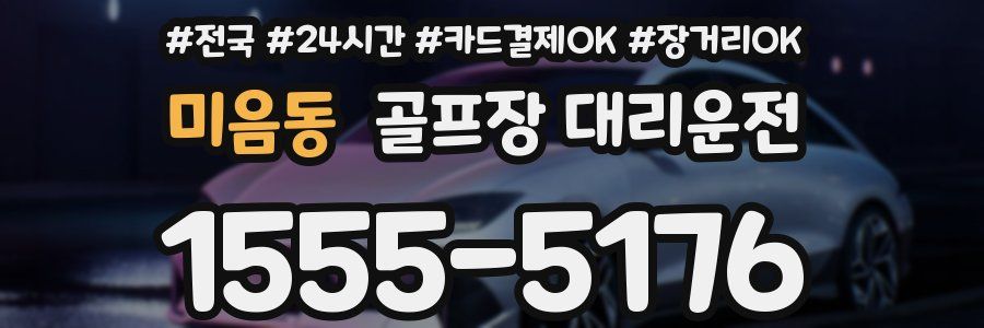 미음동 골프장 대리운전