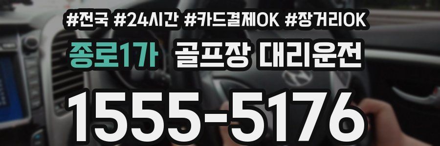 종로1가 골프장 대리운전