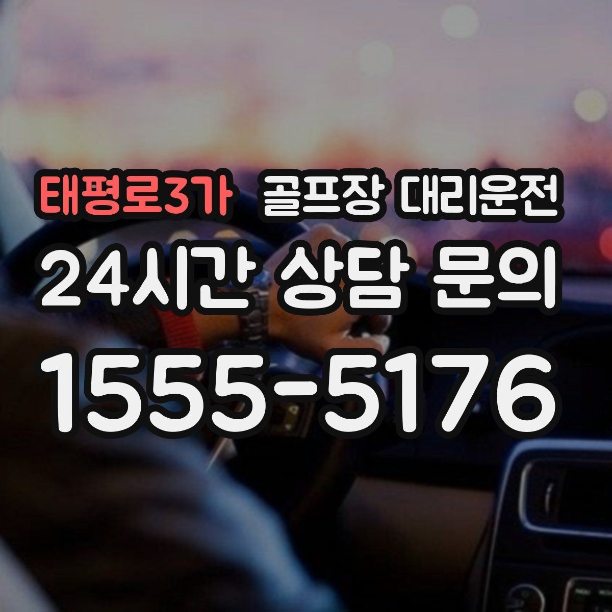 태평로3가 골프장 대리운전 외곽 코스라도 변함없는 정시 도착