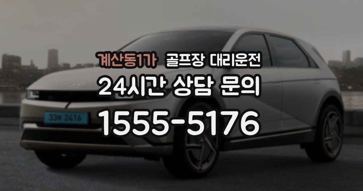 골프장 대리운전 서비스