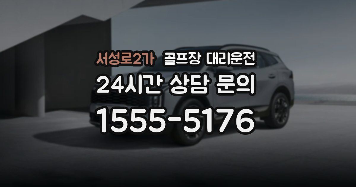 골프장 대리운전 서비스