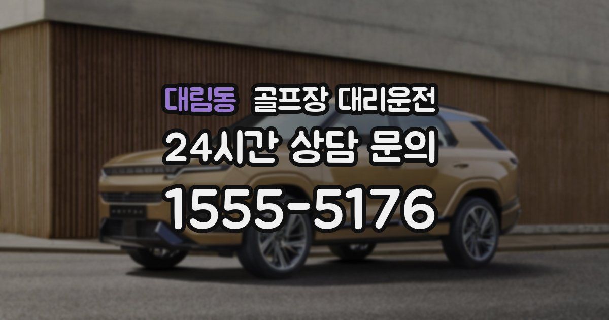 골프장 대리운전 서비스