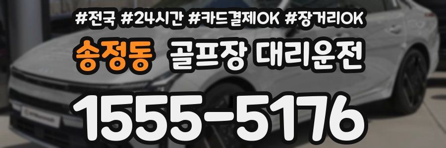 송정동 골프장 대리운전