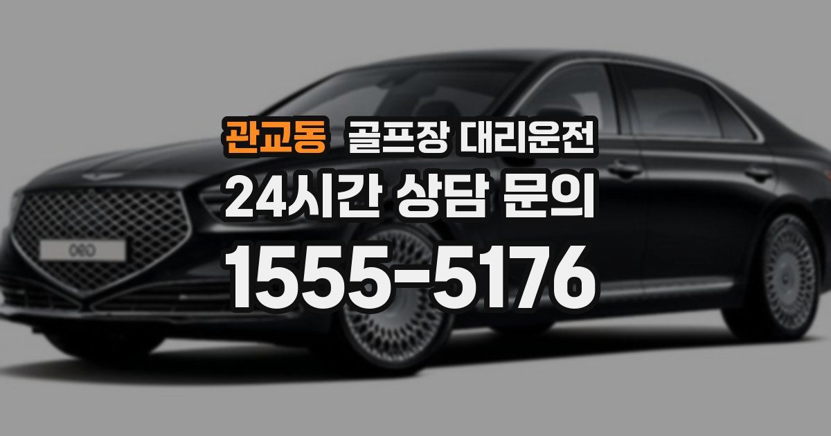 골프장 대리운전 서비스