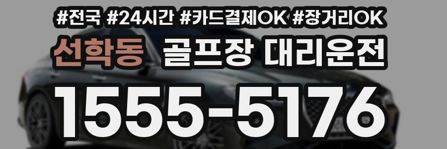 선학동 골프장 대리운전