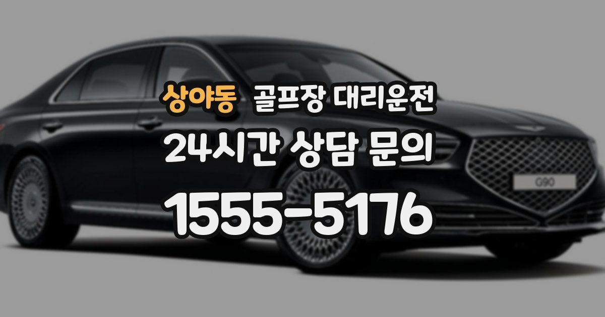 골프장 대리운전 서비스