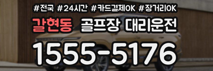 갈현동 골프장 대리운전