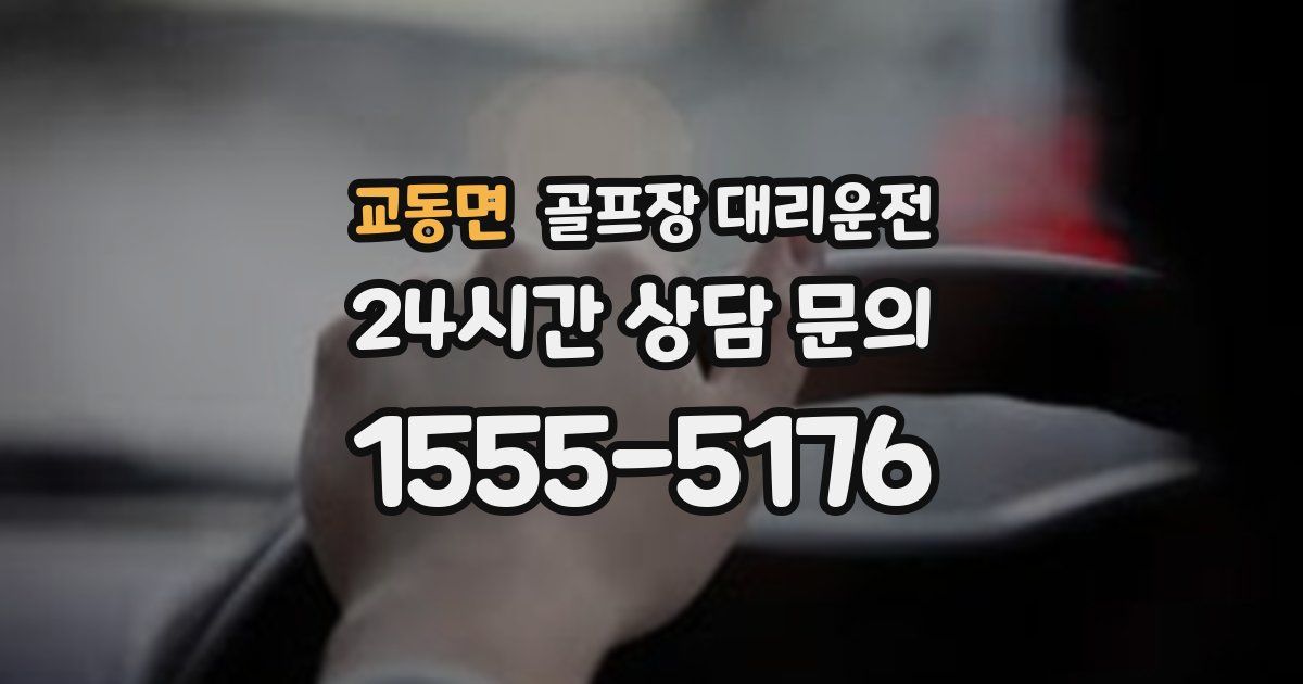 골프장 대리운전 서비스