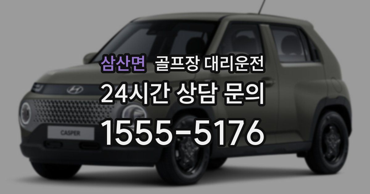 골프장 대리운전 서비스