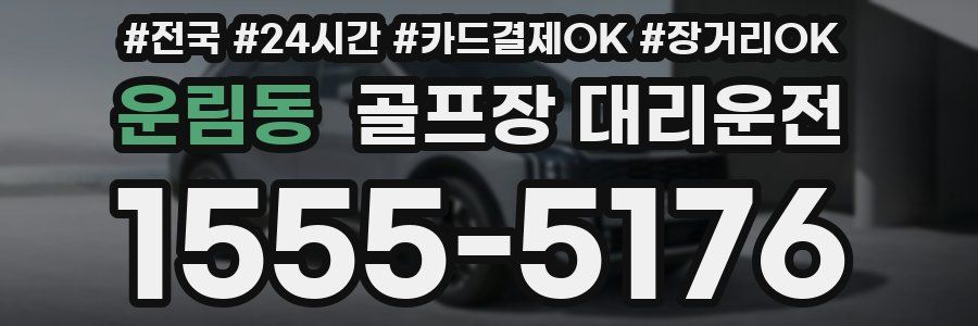 운림동 골프장 대리운전