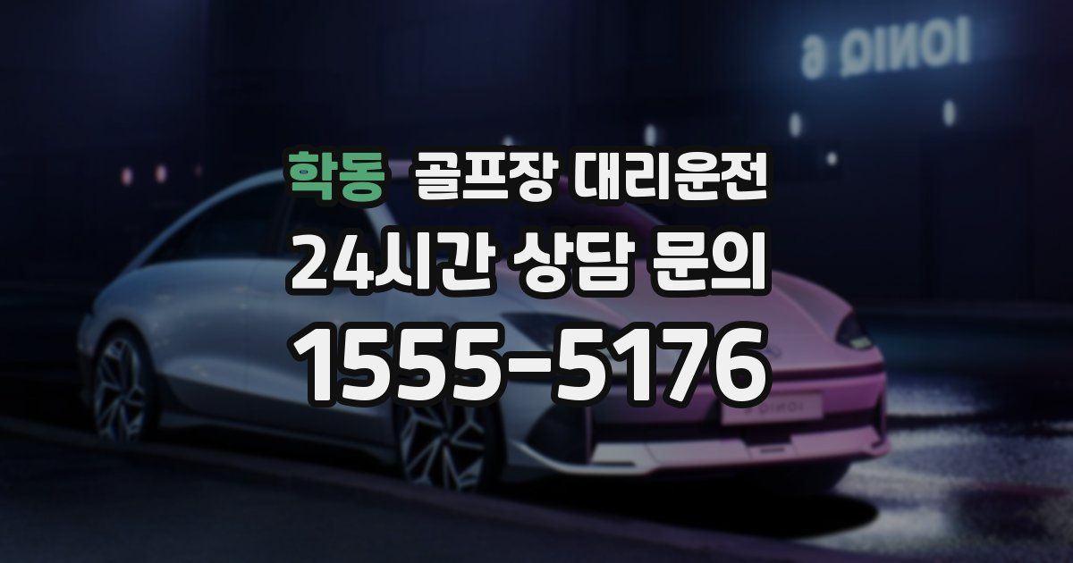 골프장 대리운전 서비스