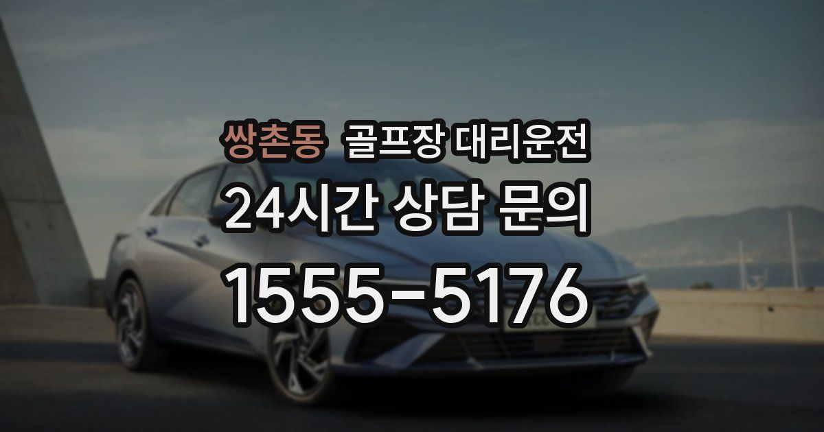 골프장 대리운전 서비스