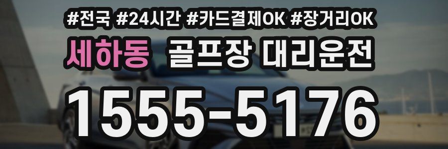 세하동 골프장 대리운전