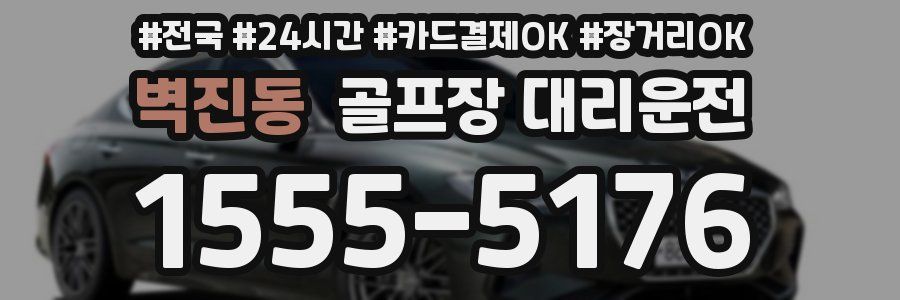 벽진동 골프장 대리운전
