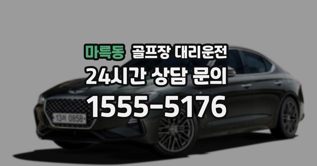 골프장 대리운전 서비스