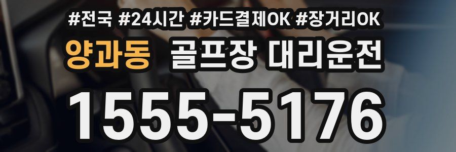 양과동 골프장 대리운전