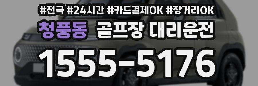 청풍동 골프장 대리운전