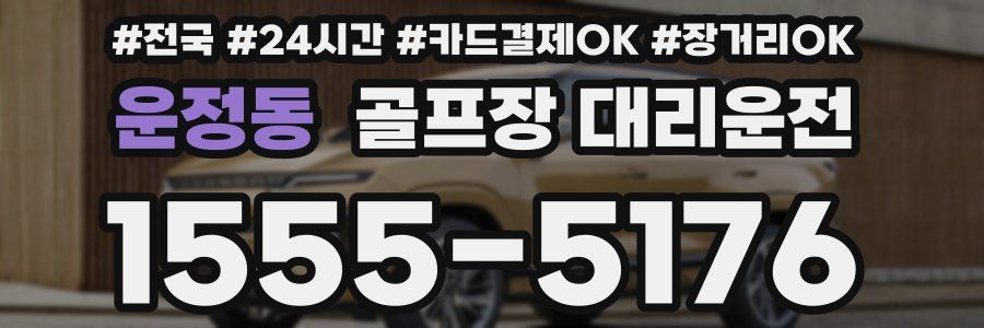 운정동 골프장 대리운전