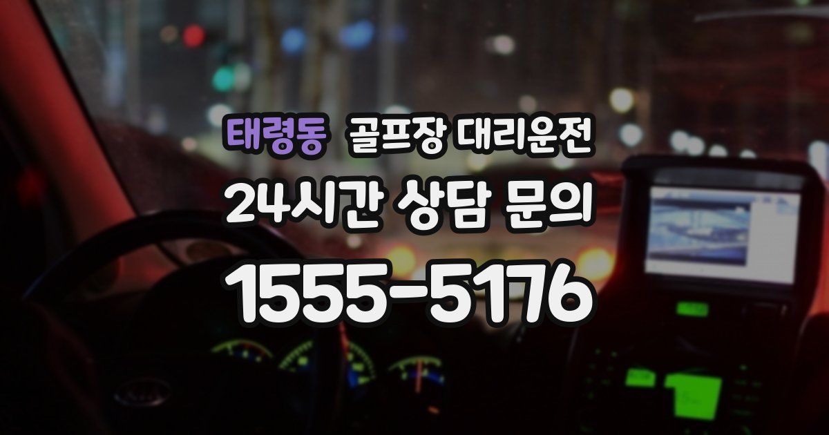 골프장 대리운전 서비스