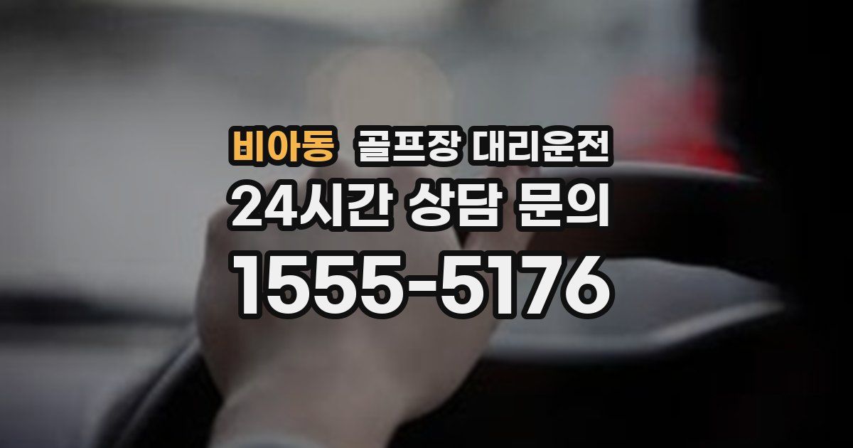 골프장 대리운전 서비스