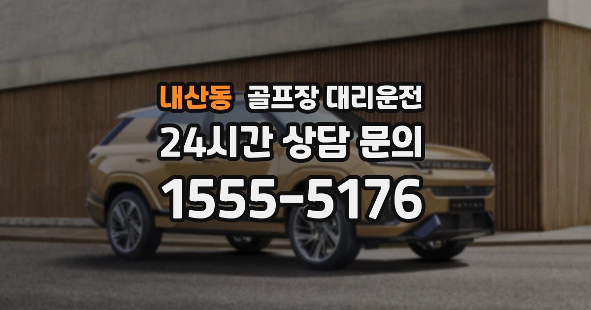 골프장 대리운전 서비스