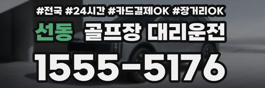 선동 골프장 대리운전