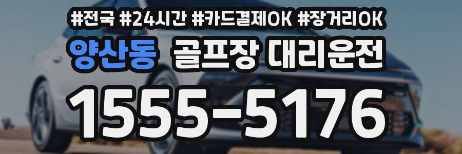 양산동 골프장 대리운전