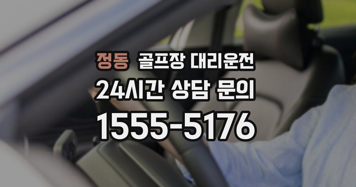 골프장 대리운전 서비스