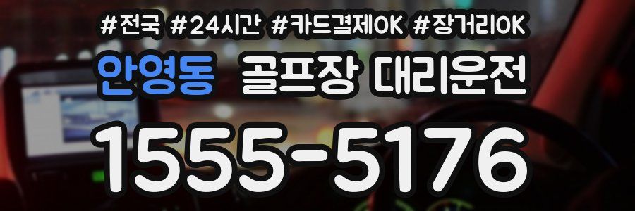 안영동 골프장 대리운전