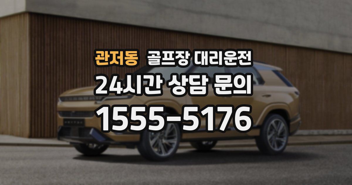 골프장 대리운전 서비스