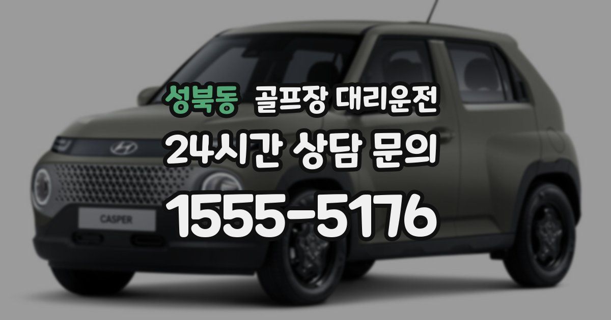 골프장 대리운전 서비스