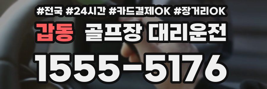 갑동 골프장 대리운전