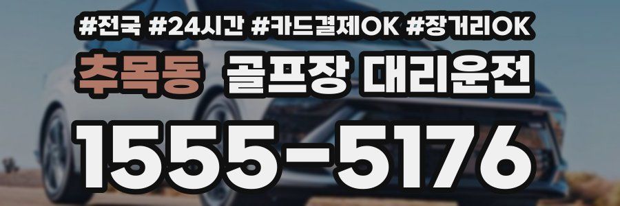 추목동 골프장 대리운전